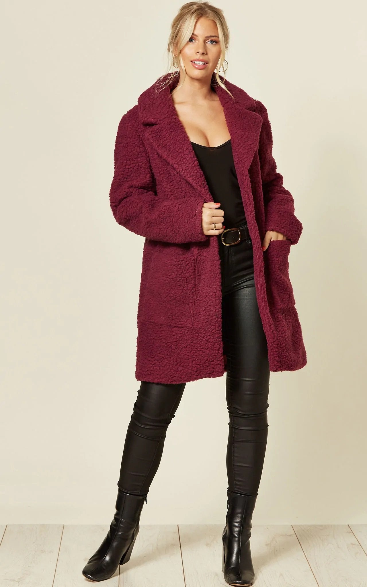 Stud Button Borg Teddy Coat (1905)