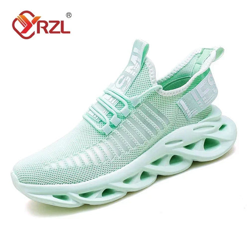 YRZL Men Shoes Comfortable Sneakers Women Breathable Couple Running