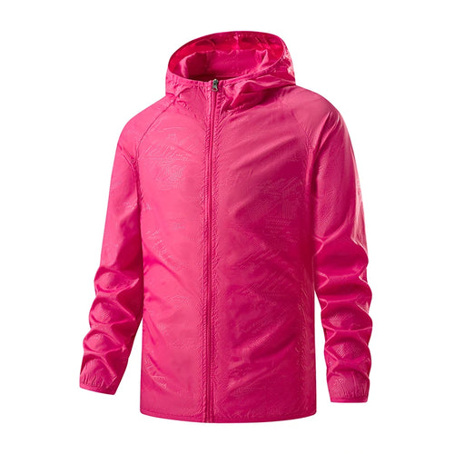 JNLN Men Women Hiking Jacket Waterproof Sun Protection Windbreaker