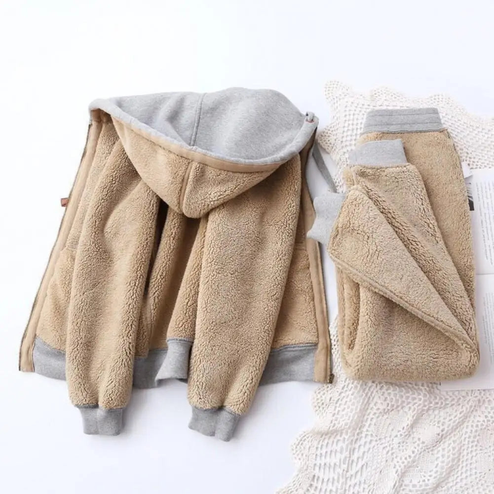 Women's Sweatshirt Pants Suit Autumn and Winter Warm Long-sleeved