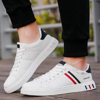 2024 Mens Casual Sneakers New Fashion Lace-up White Shoes Student