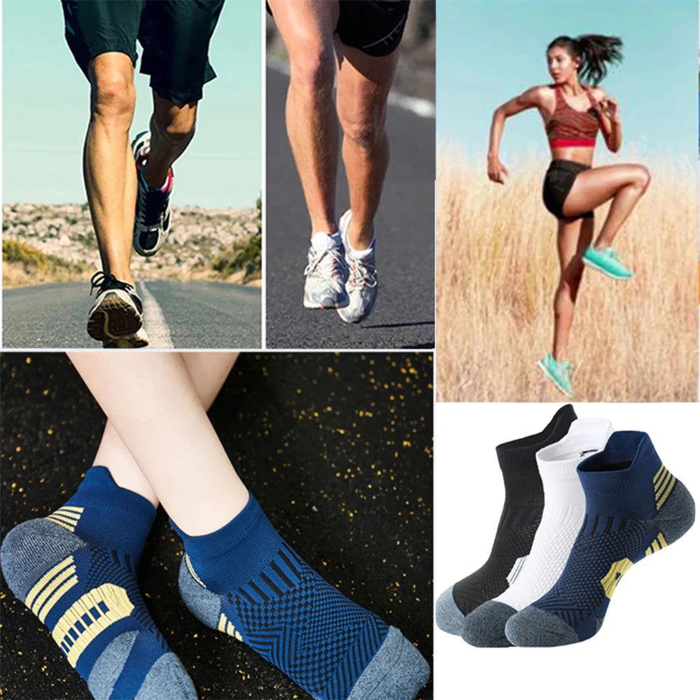 5Pairs New Spring Men's Socks AnkleThick Knit Sports Sock Outdoor