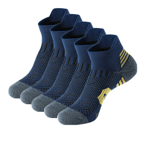 5Pairs New Spring Men's Socks AnkleThick Knit Sports Sock Outdoor