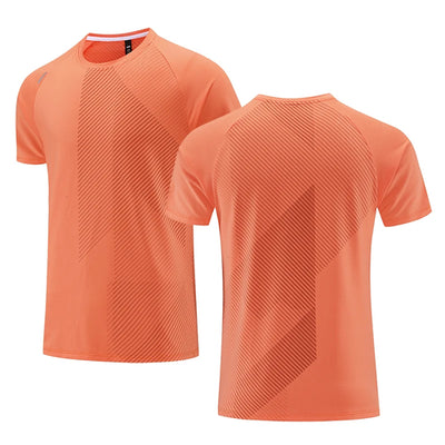 Quick Dry Men Running T-shirt Fitness Sports Top Gym Training Shirt