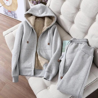 Women's Sweatshirt Pants Suit Autumn and Winter Warm Long-sleeved