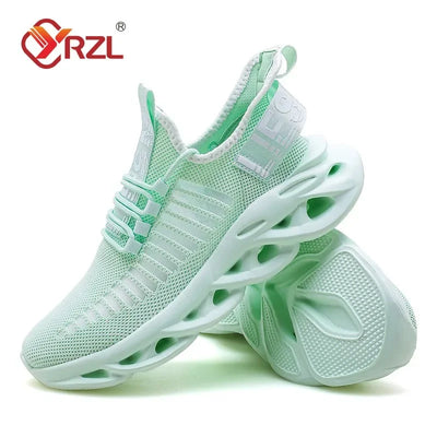 YRZL Men Shoes Comfortable Sneakers Women Breathable Couple Running