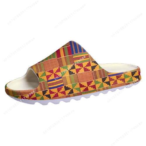 African Ethnic Culture Design Soft Sole Sllipers Home Clogs Customized