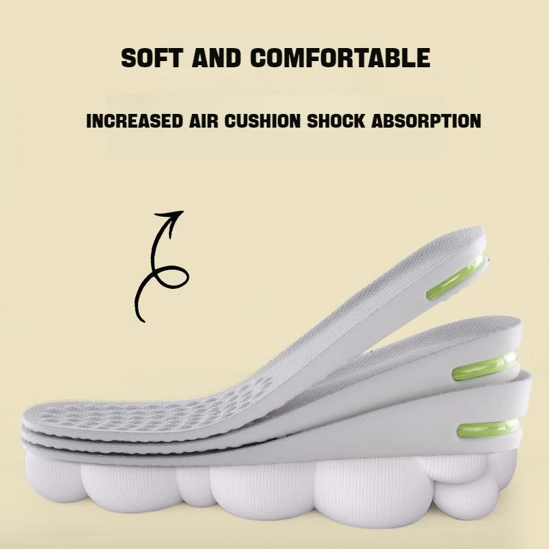 1Pair Height Increase Insole for Feet Sports Air Insoles Comfort