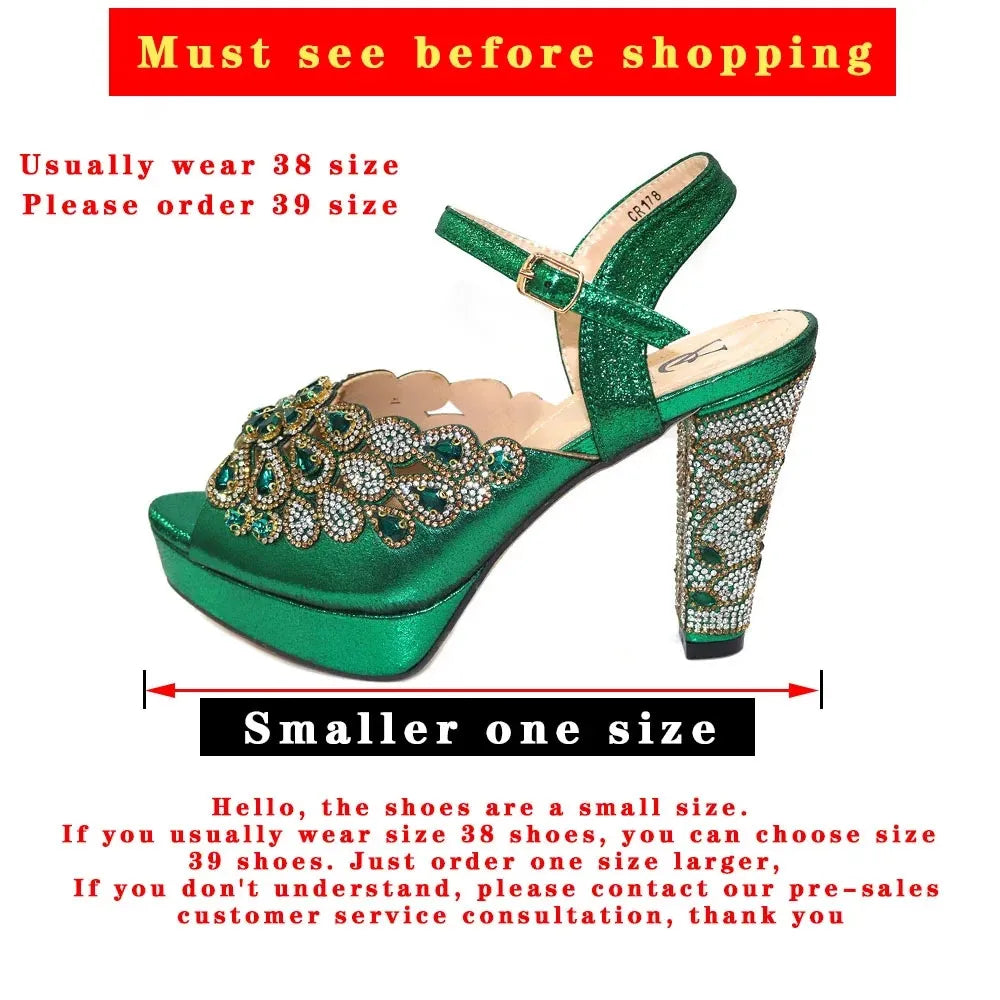 2024 Latest Italian Design Fashion African Women's High Heels