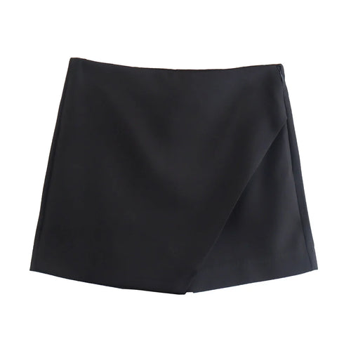 Willshela Women Fashion Asymmetrical Shorts Skirts High Waist Back