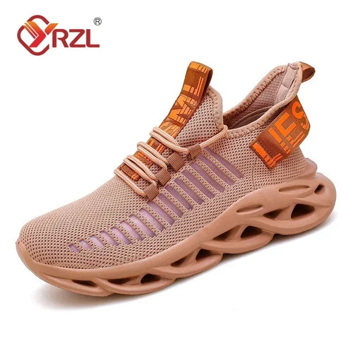 YRZL Men Shoes Comfortable Sneakers Women Breathable Couple Running