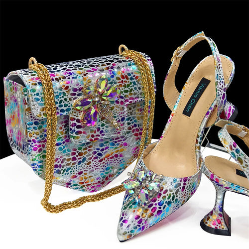 doershow beautiful style Italian Shoes With Matching Bags African