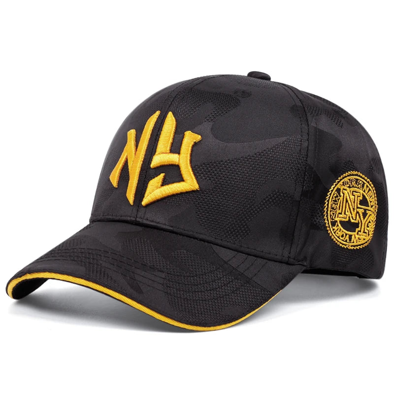 Fashion NY Three-dimensional Embroidery Baseball Hat Men Women Summer