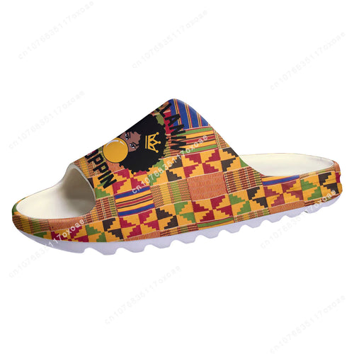 African Ethnic Culture Design Soft Sole Sllipers Home Clogs Customized