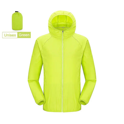 LNGXO Unisex Hiking Jacket Men Women Waterproof Quick Dry Camping