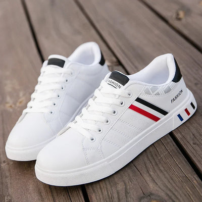 2024 Mens Casual Sneakers New Fashion Lace-up White Shoes Student