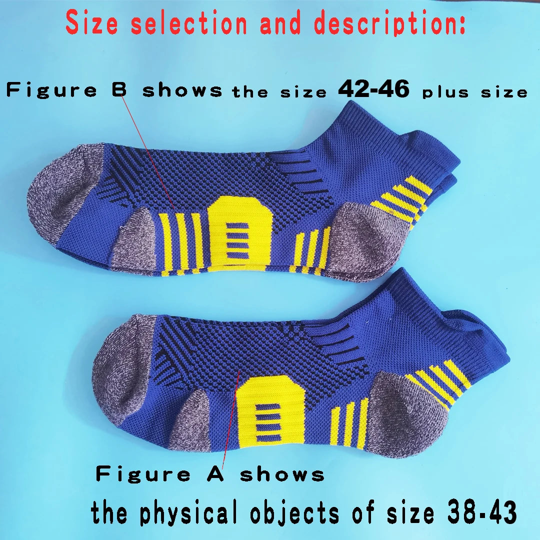 5Pairs New Spring Men's Socks AnkleThick Knit Sports Sock Outdoor