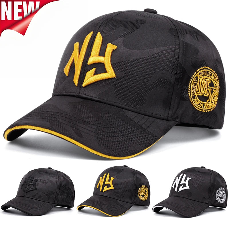 Fashion NY Three-dimensional Embroidery Baseball Hat Men Women Summer