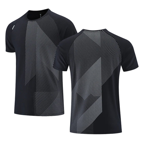 Quick Dry Men Running T-shirt Fitness Sports Top Gym Training Shirt