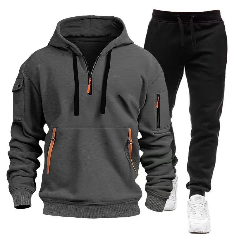 2024 Fashion Tracksuit For Men Hoodie Fitness Gym Clothing Men Running