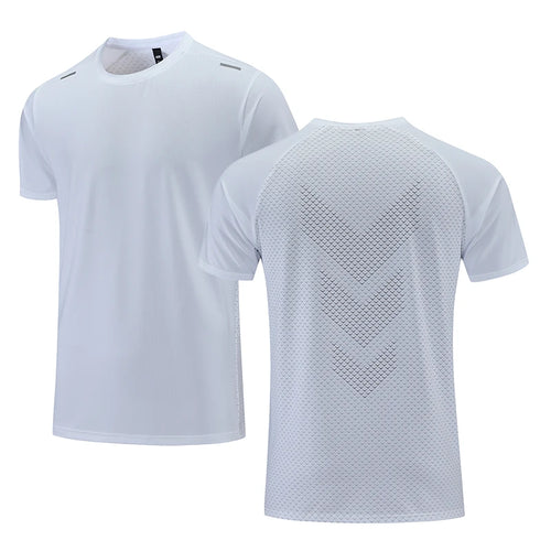 Quick Dry Men Running T-shirt Fitness Sports Top Gym Training Shirt