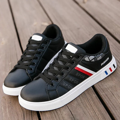 2024 Mens Casual Sneakers New Fashion Lace-up White Shoes Student