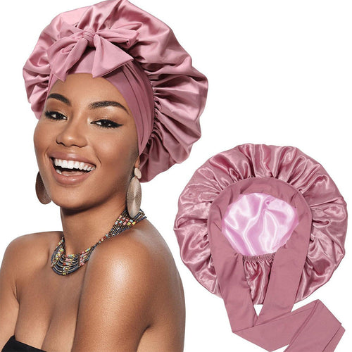 Satin Bonnet Silk Bonnet for Sleeping Silk Sleep Cap Double Layer Hair