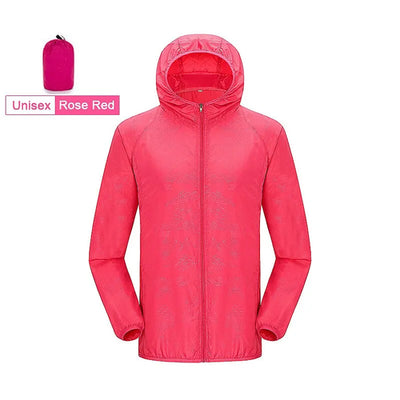 LNGXO Unisex Hiking Jacket Men Women Waterproof Quick Dry Camping