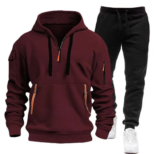 2024 Fashion Tracksuit For Men Hoodie Fitness Gym Clothing Men Running