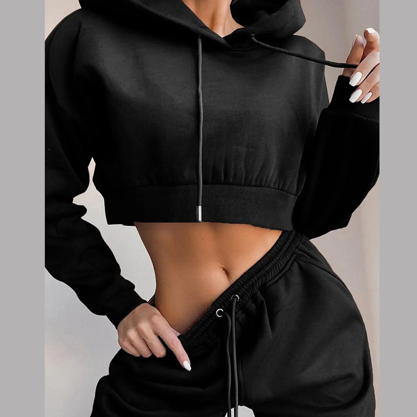 Women 2 Piece Set Casual Sport Outfits Tracksuit Hoodies