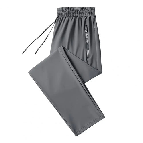 Men's Summer Ice Silk Pants Mesh Quick drying Ankle-banded Breathable