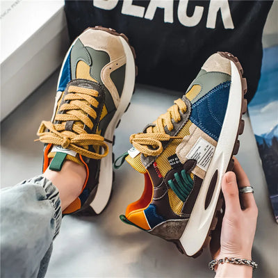 Fashion Designer Men Shoes Dissolve Thick Shoes Casual Sneakers Men