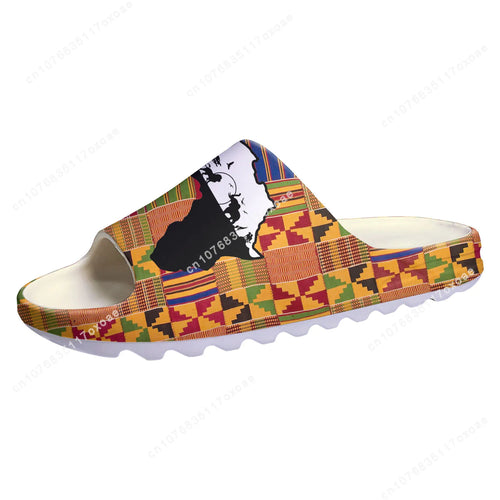 African Ethnic Culture Design Soft Sole Sllipers Home Clogs Customized