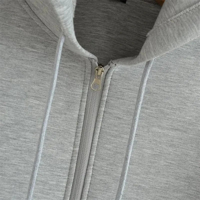 Winter New Women's Zipper Hoodie High Street Unisex style Double