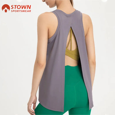 Stown Sportswear Female Tank Top Training High Elastic Women's Gym