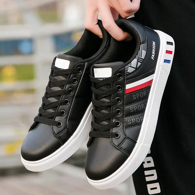 2024 Mens Casual Sneakers New Fashion Lace-up White Shoes Student