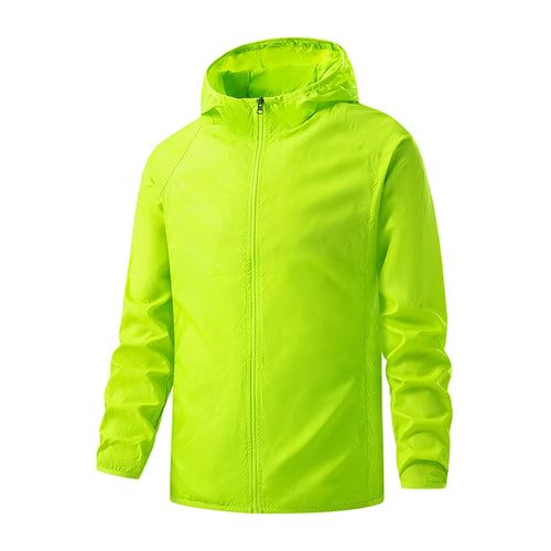 JNLN Men Women Hiking Jacket Waterproof Sun Protection Windbreaker