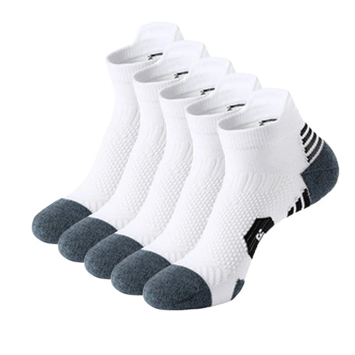 5Pairs New Spring Men's Socks AnkleThick Knit Sports Sock Outdoor