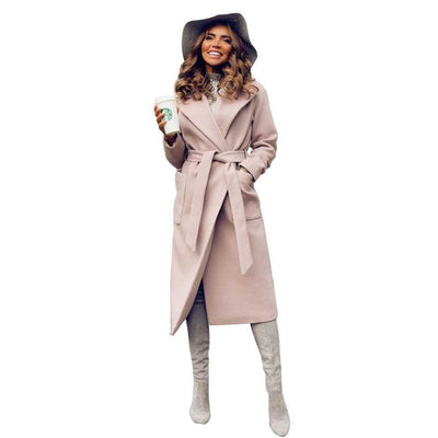 OuterwearJackets blends parkas pockets belted Women's wool coats