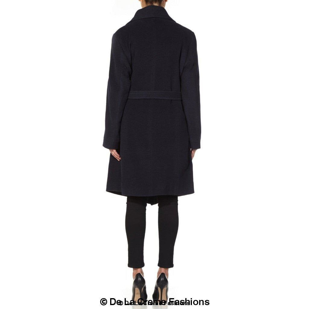 Wool Blend Large Lapel Duster Coat